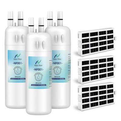 3Pcs EDR2RXD1, W10413645A, 9082 Refrigerator Water Filter2 with 3P Air Filter